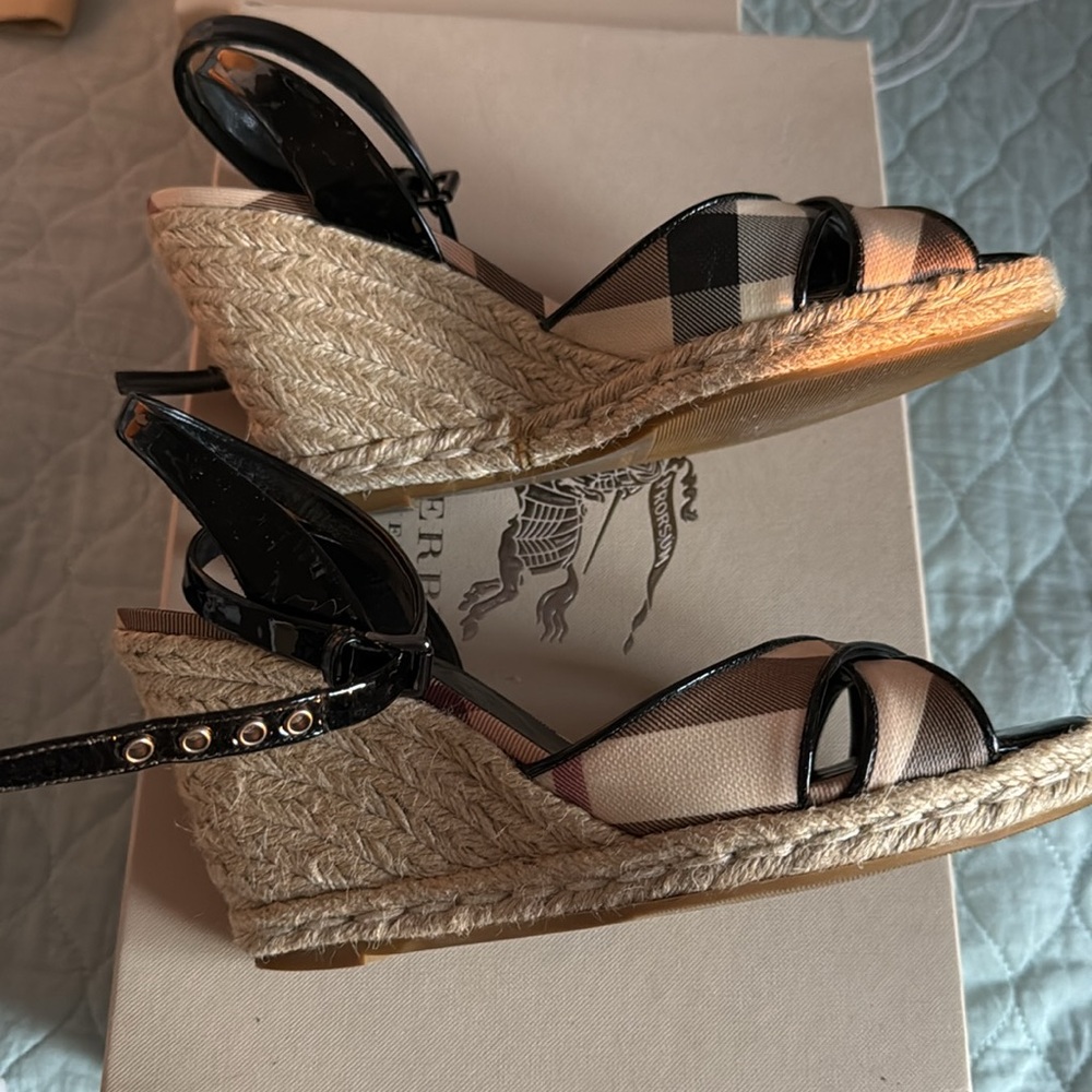 Burberry Black Criss Cross Espadrille - Picture 7 of 9